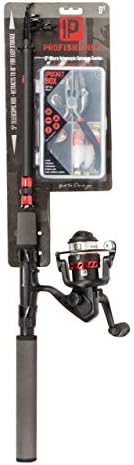 ProFISHiency: 5FT Micro Telescopic Travel Fishing Rod & Spinning Reel Combo (Retracts to 18") | Includes Loaded Tackle Box & Pre-Spooled Fishing Reel, Spinning
