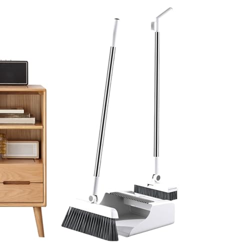 ちりとりセット | 掃除用ダスタークリーニングツール 3点 | ほうきとちりとりセット ハウス キッチン アパート 屋内 屋外 床 寮 ガレージ用