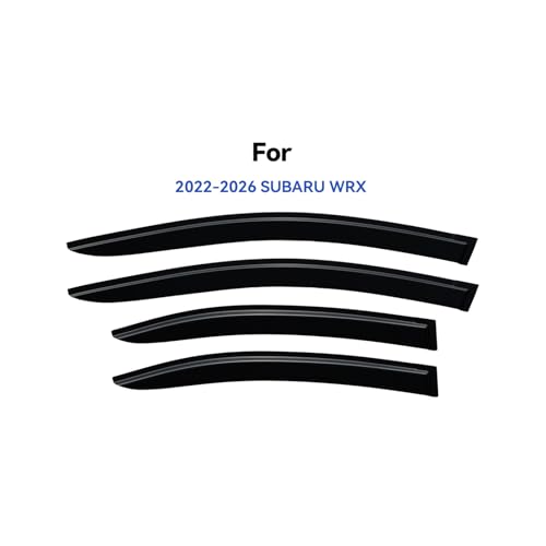 Image of Window Visors Rain Guards for 2022 2023 2024 2025 2026 Subaru WRX, Out-Channel Window Vent Wind Deflectors Visors Shades for 22 23 24 25 26 Subaru WRX Premium Limited GT