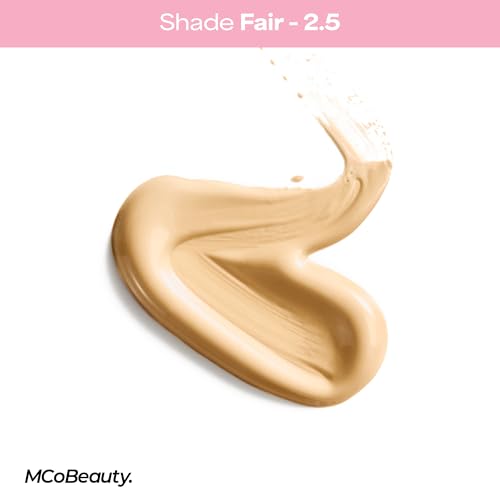 MCoBeauty Flawless Glow Luminous Skin Filter - 2.5 Fair - 4-in-1 Luminous Primer, Foundation Booster & Liquid Highlighter with Squalane - Radiant Glow Complexion Perfector Face Makeup