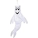 Zcutt Home Goods 48 inch Ghost Windsock Outdoor Hanging Decoration - Spun Polyester Fabric - Includes swival Hanging Clip