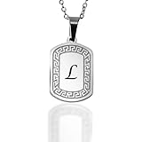 LaraZeidler Berlin Buchstaben Kette Glücksbringer Personalisiert Kette Damen mit Schutzengel als Geburtstags Geschenk für Teenager Mädchen Frauen Valentinstag Weihnachten
