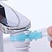 Mixer Tap Modenny Kitchen Tools The Tap Water Hippo Water Spill Control Valve Control Spray Hose Can Rotate 360 Degree Bend At Random (Color : Short blue)