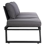 OUTLIV. Gartenliege Lucca Aluminium Dunkelgrau