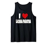 I Heart Lachha Paratha para Amante de la Comida Amo Lachha Paratha Camiseta sin Mangas