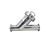 Wye Y-Typ Tri-Clamp Schmufzfänger, 150 Mikron Filter, Edelstahl SS304 1.4301 TC Strainer (1,5)