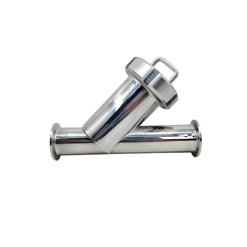 Wye Y-Typ Tri-Clamp Schmufzfänger, 150 Mikron Filter, Edelstahl SS304 1.4301 TC Strainer (1,5)