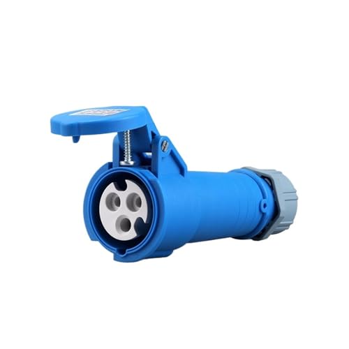 IP44 �h���Y�Ɨp�v���O����у\�P�b�g�R�l�N�^ 16A/32A 3�c 4�c 5�c �q���h���J�v��(3 Pin 16a Connector)