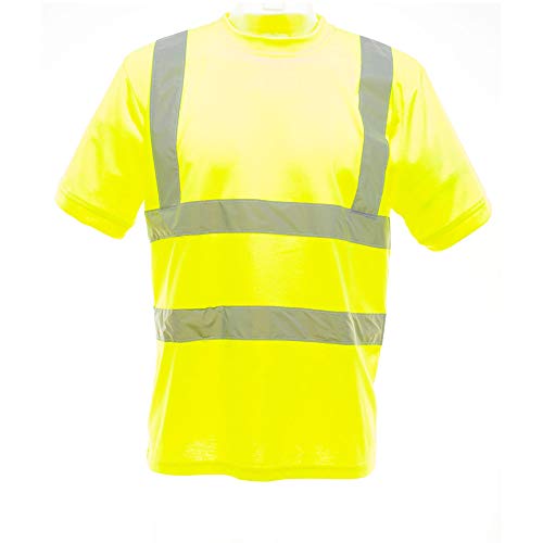 Yoko Ladies/Womens Hi-Vis Short Sleeve T-Shirt (XL) (Hi-Vis Yellow)