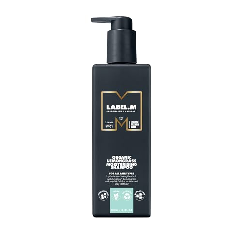 LABEL.M Organic Lemongrass Moisturising Shampoo 300ml – With Recyclable Pump
