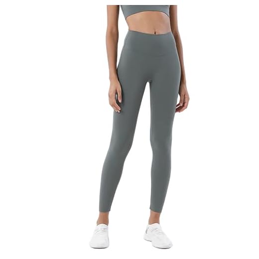 QTJY Mjuka naken kvinnors yogabyxor hög midja anti-knäböjning stretch snabbtorkande joggingbyxor utomhus leggings fitnessbyxor