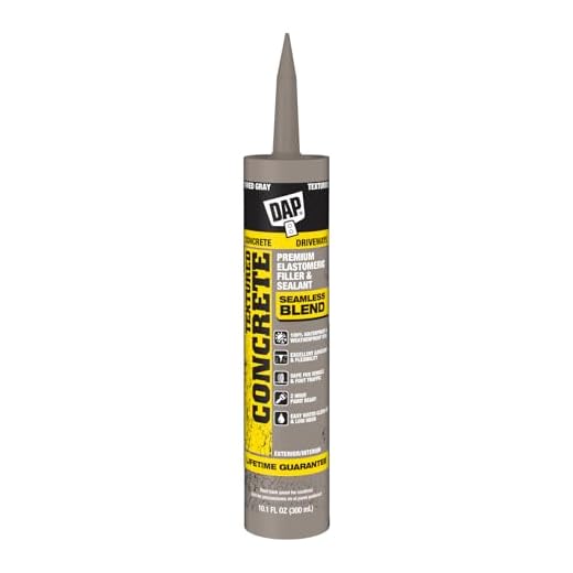 DAP Textured Concrete Premium Elastomeric Filler & Sealant, Gray, 10.1 Oz (7079808676)