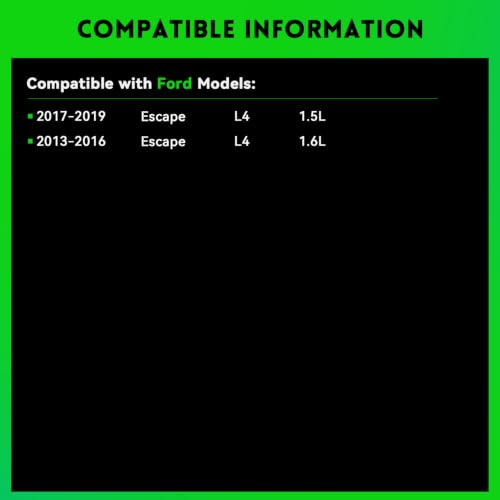 Image of 11636N Alternator 150A Compatible with Ford Escape 2017-2019 L4 1.5L (not 2.0L), Escape 2013-2016 L4 1.6L (not 2.0L), Replace# 104210-2330, CJ5T10300BB, CJ5Z10346D