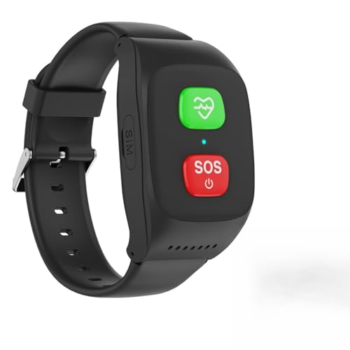 Reloj inteligente para personas mayores, reloj inteligente con detección de caídas, botón de emergencia SOS, llamadas de voz, monitorización de la salud, detección de alertas de caídas, para personas