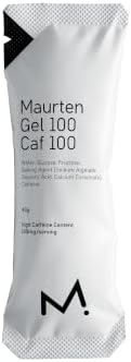 Maurten Gel 100 Caf 100 Energy Gel - 12-Pack of 40g - 25g Carbohydrates and 100mg caffein/serving - Stomach-friendly patented hydrogel technology for endurance sports - Free of preservatives