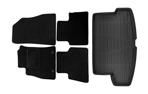 SCOUTT | Velours Fußmatten + Kofferraumwanne Set Für Juke F15 ab 2010-2018