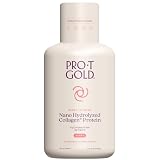 ProT Gold Liquid Collagen Protein Shot, Support for Hair, Nails and Skin, 17g, Nano Hydrolyzed & Grass Fed with Amino Acids, Sugar Free, Gluten Free, 0g Carbs, Berry, 16 FL OZ