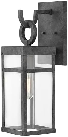 Hinkley 2800DZ Transitional One Light Outdoor Wall Mount from Porter collection in Bronze/Darkfinish