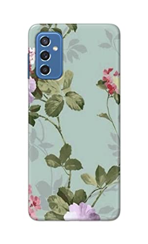 Image of Printed Hard Back Cover Case for Samsung Galaxy M52 5G Back Cover (Floral Painting) -1302