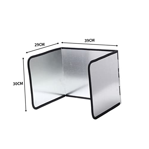 Pare-éclaboussures aluminium trois panneaux écran résistant plaque de cuisson - 6