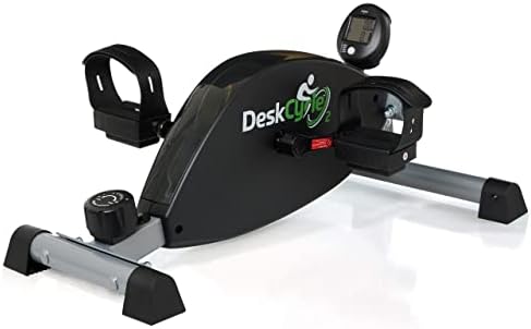 DeskCycle 2 Under Desk Bike Pedal Exerciser with Adjustable Leg - Mini Exercise Bike Desk Cycle, Leg Exerciser for Physical Therapy & Desk Exercise (Black)