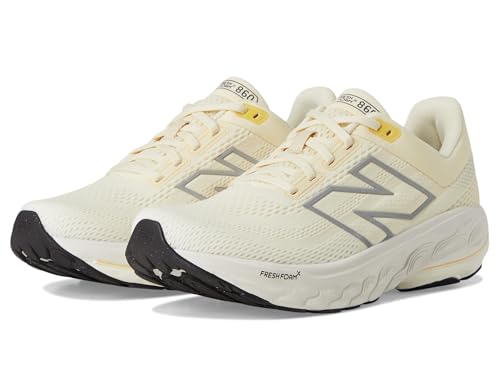 New Balance Women's Fresh Foam X 860 V14 Running Shoe, Calcium/Sea Salt/Clementine, 8.5 M