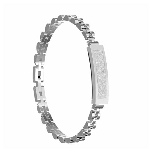 DREAM SPORT Smart Stylish Bracelet with Heart Rate,Blood Oxygen,Sleep Tracking,IP68 Waterproof,Magnetic Charging(Silver)