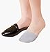 Penta Angel Women Cotton Toe Toppers Liners Socks Assorted Color No Show Half Cover Invisible Socks, 5 Pairs
