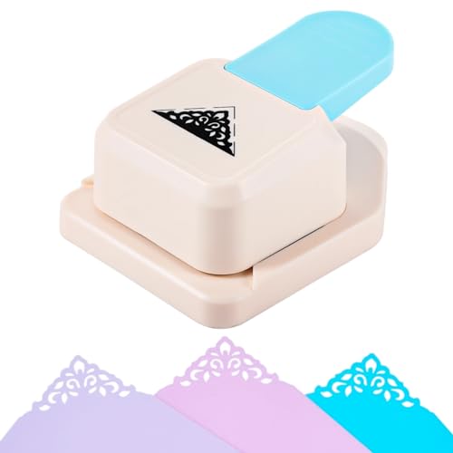Large Craft Corner Punch with Triangular Flower Pattern