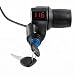 Alomejor 12V-84V Electric Bike Throttle Grip Handlebar Battery Voltage Half Twist Throttle with LED Display and Power Key Locker for Motorbike Motorcycle and E-Bike