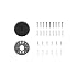 Spare Parts Kit for Outdoor Cam Plus Plug-In, Black