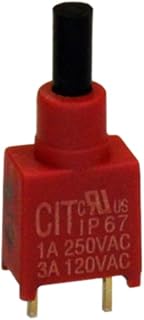 Pack of 3 BSP10TCQ Switch PB SPST-NO 3A 120V, Bulk, RoHS