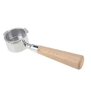 Coffee Filter,Coffee Bottoess for coffee machine Filter Basket Stainless Steel Espresso Machine Accessories Tool 51mm handle (A)