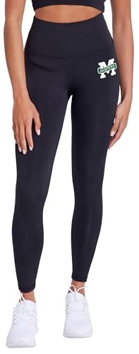 Manhattan College Women's High Waist Yoga Leggings, Black, S