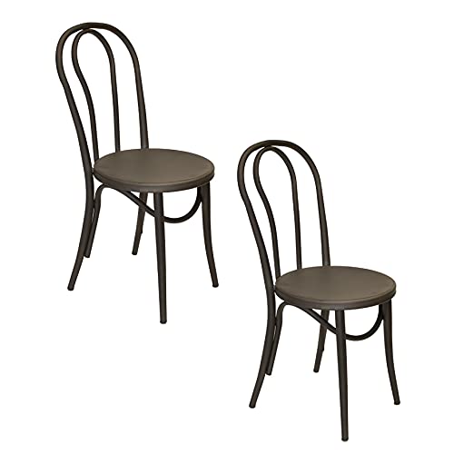 Encuentra la mejor selección de Sillas mexico - solo los mejores. 22 ALL CHAIRS MÉXICO - Silla para Comedor de Diseño Industrial Retro - Estructura de Lámina Galvanizada - Modelo Thonet Color Gun Metal- Set de 2 Piezas