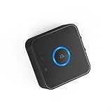 6.0 Audio Adapter 2 in 1, Wireless Transmitter Empfänger für Auto für Heimstereoanlage, Verbinden Sie zwei Telefone oder Kopfhörer auf einmal, Tragbarer AUX Konverter Schwarz