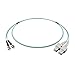 FiberCablesDirect - 2M OM3 LC LC Fiber Patch Cable | 10Gb Duplex 50/125 LC to LC Multimode Jumper 2 Meter (6.56ft) | Length Options: 0.5M-300M | ofnr lc-lc dup mmf 10gbase sfp+ sr aqua zip-cord lommf