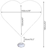 Heart-shaped balloon circle frame kit, balloon hoop stand, balloon arch set, balloon garlands for wedding, baby shower, birthday party, anniversary - Image 7