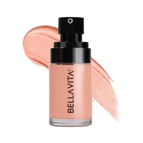 Image of BELLAVITA Hydmatte FX - Airbrush Liquid Foundation with SPF 50 and PA ++++ for Radiant Finish | Infused with Hyaluronic Acid & Niacinamide| 16 hour oil control | Creaseless, Smooth Finish | Lightweight & Long-Lasting Formula | Soft Ivory | 30 ML