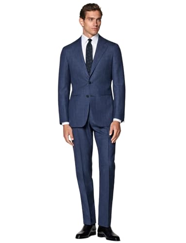 Men's Formal Suit Two Pieces Notch Lapel Jacket & Pants Set for Dinner Groom