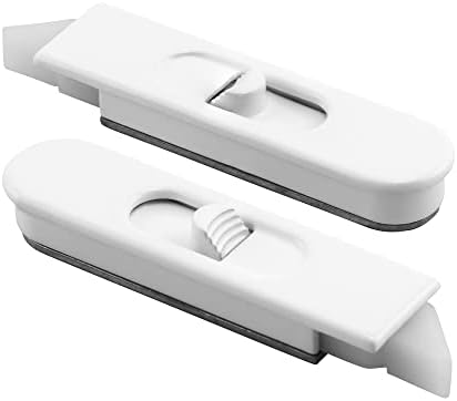 Brixwell Snap-in Tilt Latch Set – White, For Vertical Sliding Windows, Standard Nose