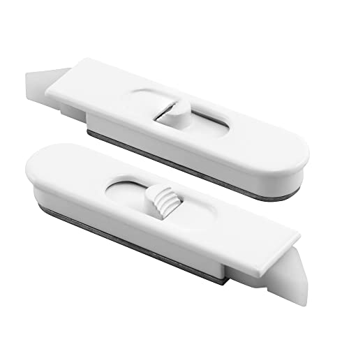 Prime-Line F 2936 Window Tilt Latch, 0.248 Plastic, Fits Thermal Industries Windows, Blue White Color, Left and Right Hand Latches, Fasteners Not Required (1 Pair)