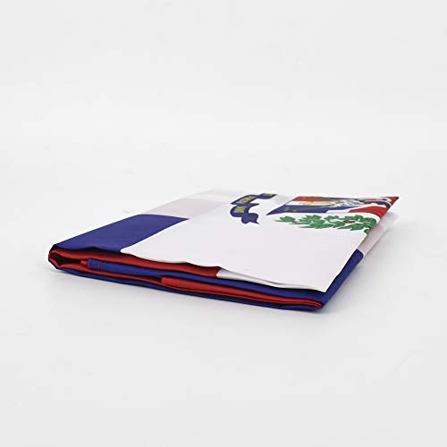 ANJOR Dominican Republic Flag 3x5Fts - Dominican Flags With Brass Grommets 3 X 5 Ft