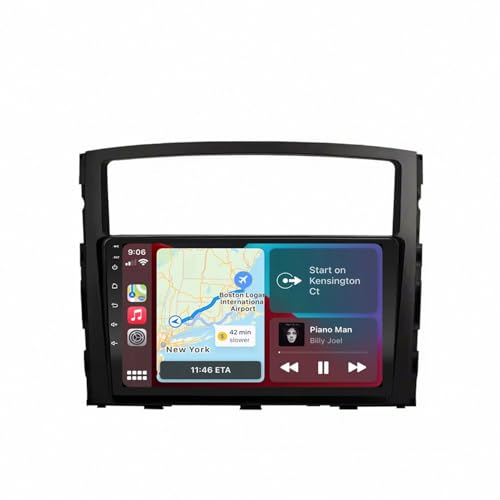 GPS Camiones para evitar pérdidas de cobertura en Mitsubishi Pajero con pantalla táctil moderna