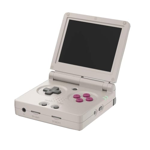 Marryoo RG35XXSP Flip Portable Handheld Game Console 3.5inches IPS Screen Clamshell Retro Game Player, Linux System Include 64GB TF Card 3300mAh Rechargable Battery(gray)