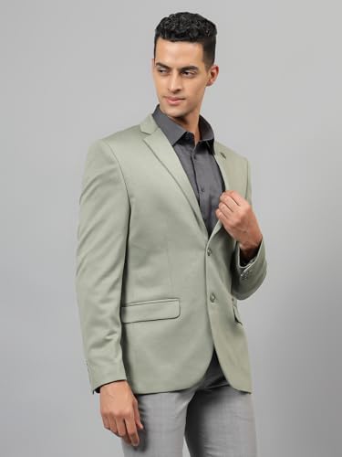 Image of Cantabil Solid Full Sleeves Notch Lapel Casual Blazer for Men | Casual Blazer for Men | Men Blazer for Casual | Blazer for Men Casual (P MBZC00061)