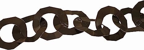 Catena Scarico pluviale abbellimento gocciolatoio o buttavia per drago ornamentale (GRANDE - CATENA ALLUMINIO TESTA DI MORO)