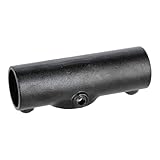 Rohrverbinder T-Verbinder lang schwarz 1 1/2" (48,3 mm), verstellbar 11°-29° AVERDE