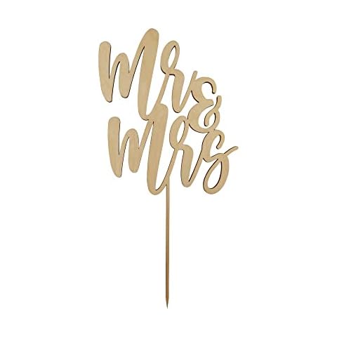 ALMAgreen Cake Topper Hochzeit Mr & Mrs Deko Hochzeitstorte 23cm aus Holz Cover