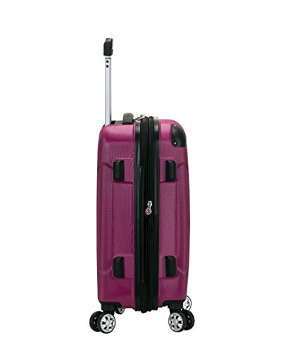 Image of Rockland London Hardside Spinner Wheel Luggage, Magenta, 3-Piece Set (20 /24 /28)